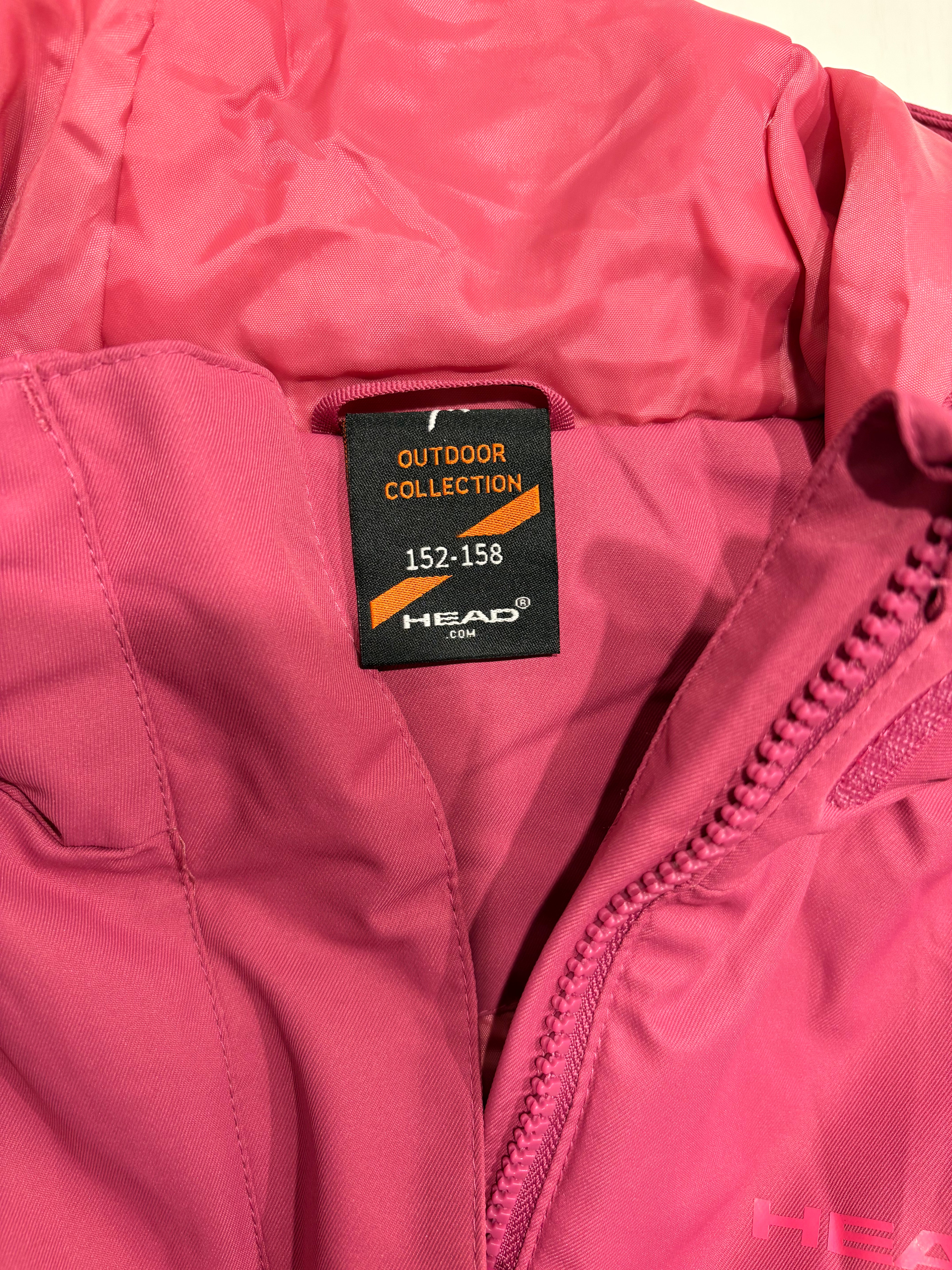 HEAD hooded B fuchsia ski jacket JKSK975 B size S M HEAD hooded B fuchsia ski jacket JKSK975 B size S M